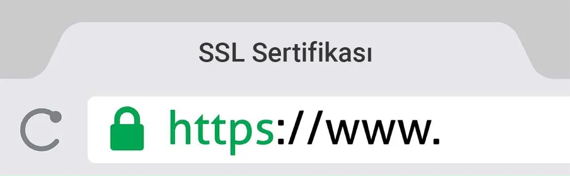 SSL sertifikası — HTTPS güvenliği ve kilit simgesi